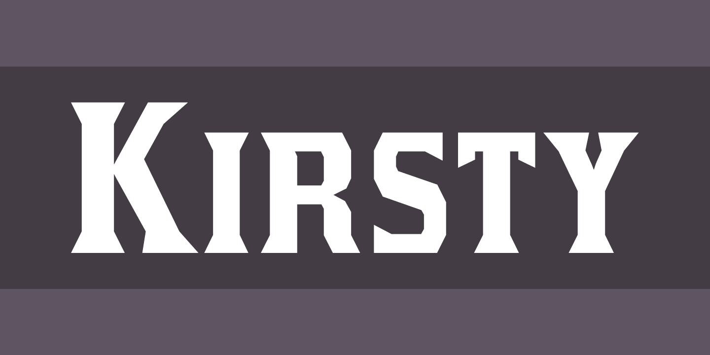 Kirsty Font preview